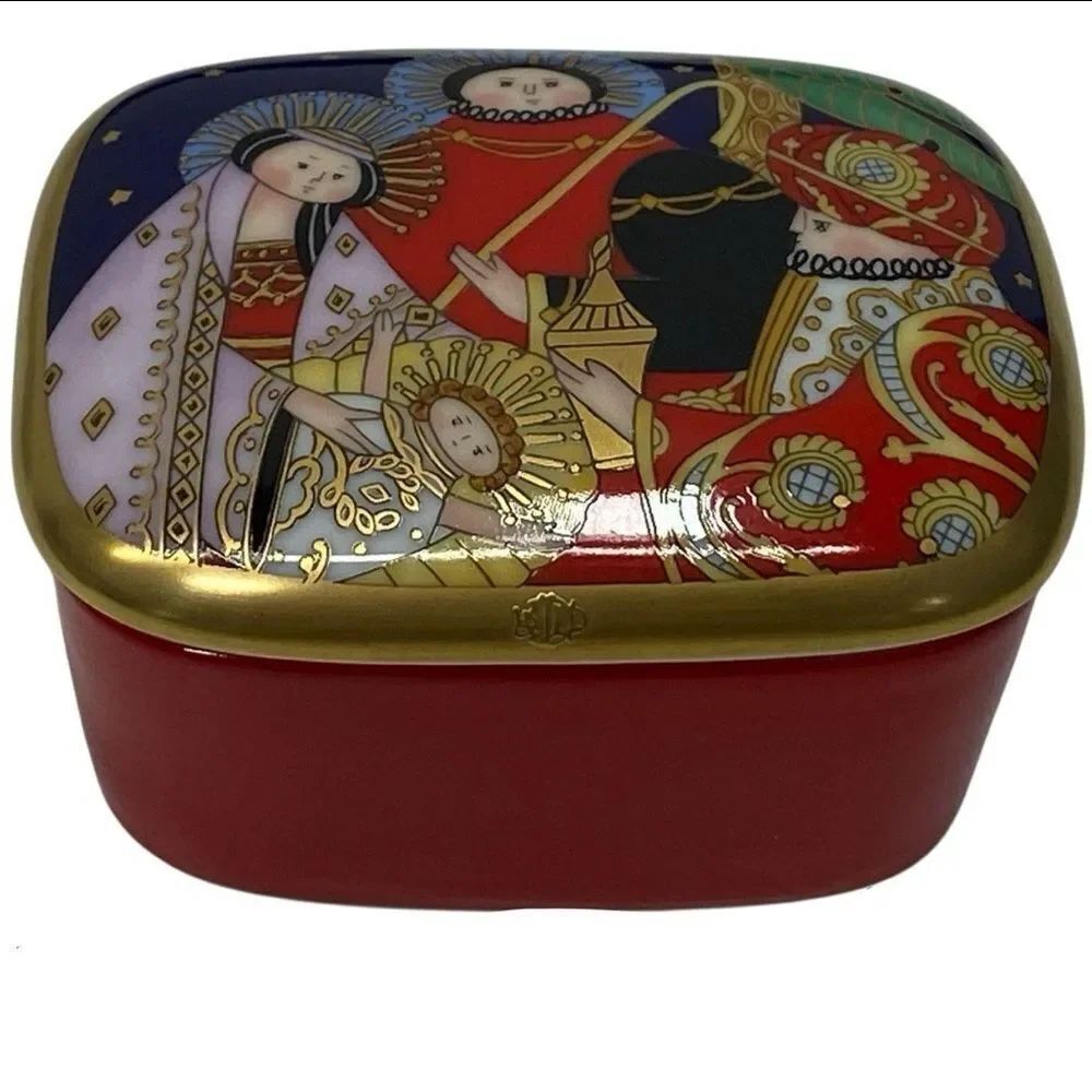 NWT CHRISTIAN DIOR Nativity Scene Jewelry Box Holy Family Holiday Christmas